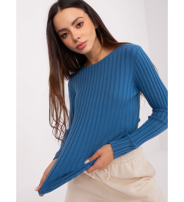 Sweter klasyczny PM-SW-PM1089.09P ciemny niebieski