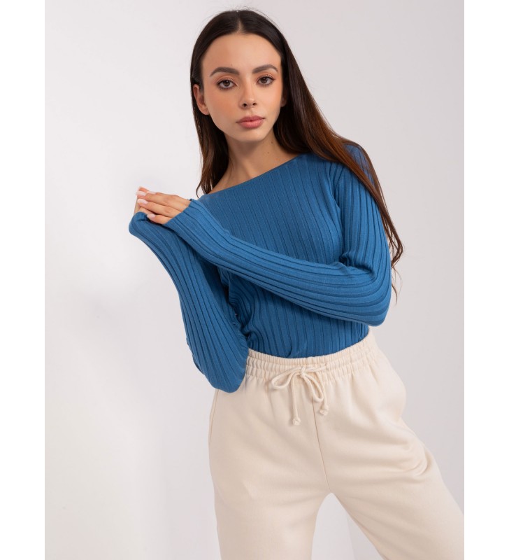 Sweter klasyczny PM-SW-PM1089.09P ciemny niebieski