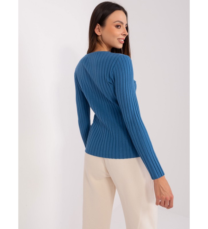 Sweter klasyczny PM-SW-PM1089.09P ciemny niebieski