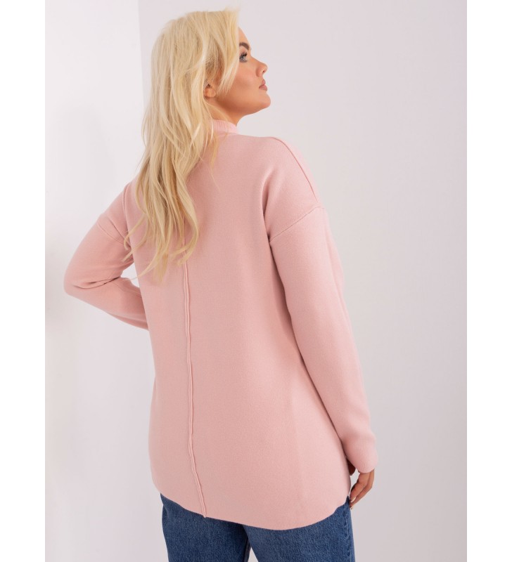 Sweter plus size PM-SW-PM717.20 jasny różowy