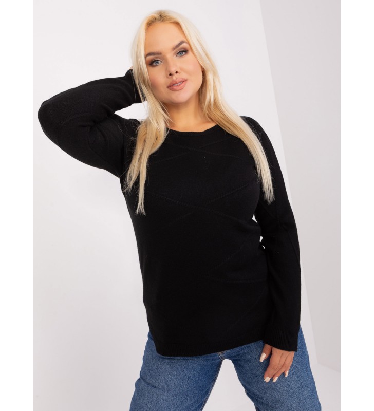 Sweter plus size PM-SW-PM-3905.13 czarny