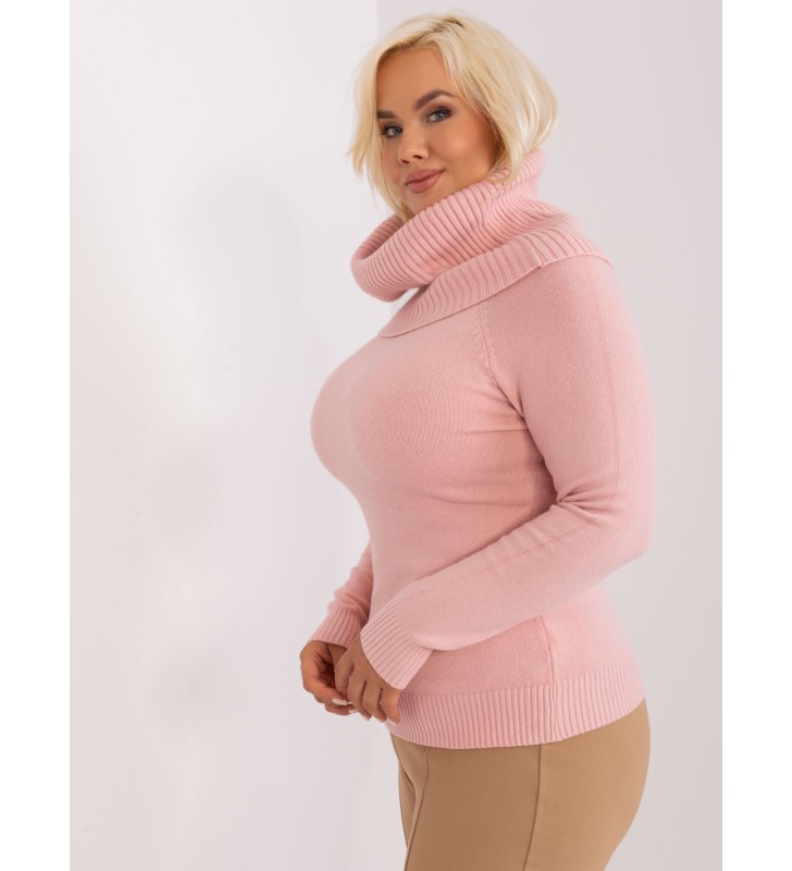 Sweter plus size PM-SW-PM724.26P jasny różowy