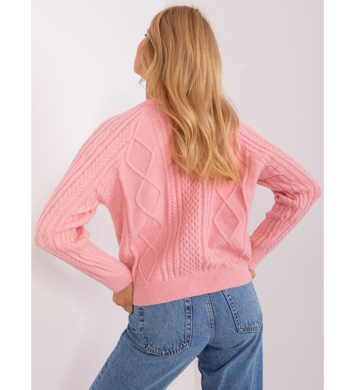 Sweter rozpinany AT-SW-2346-2.99P jasny różowy