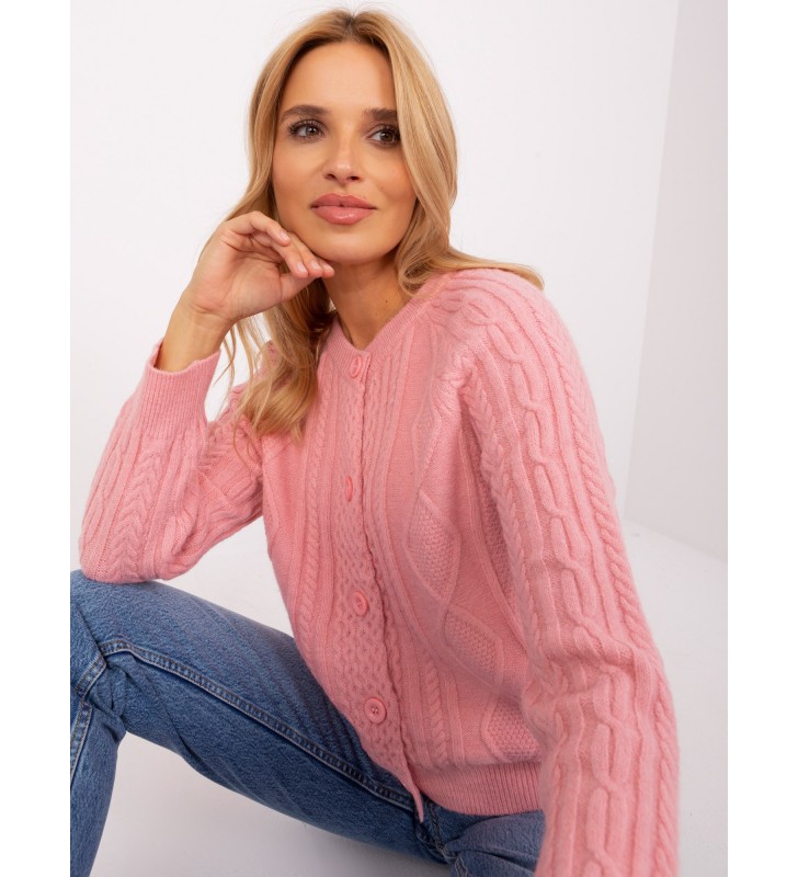 Sweter rozpinany AT-SW-2346-2.99P jasny różowy