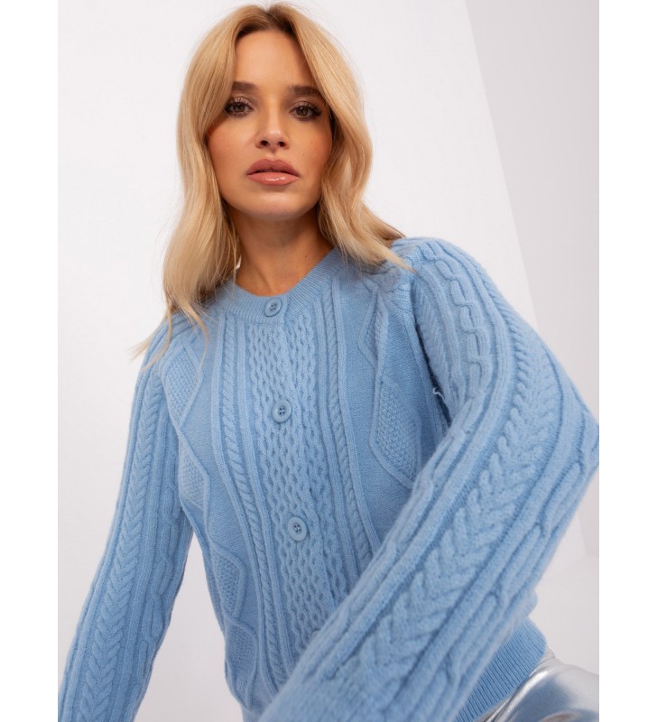 Sweter rozpinany AT-SW-2346-2.99P jasny niebieski