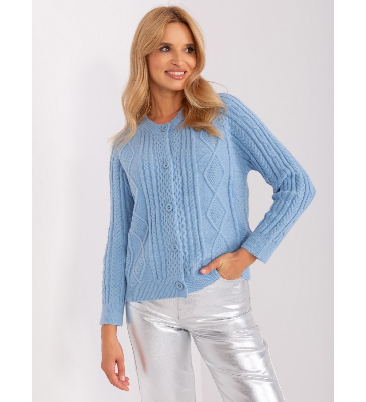 Sweter rozpinany AT-SW-2346-2.99P jasny niebieski