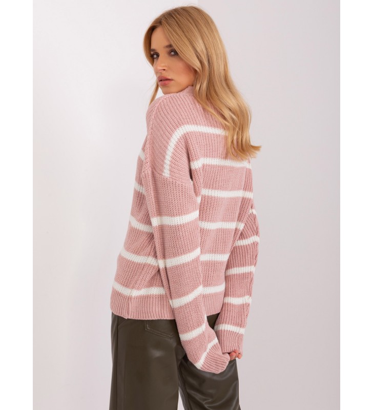 Sweter oversize BA-SW-8025.38P ciemny różowy