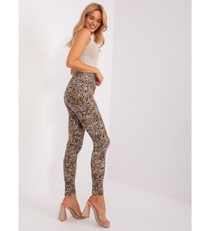 Leginsy legginsy EM-LG-597-1.11 czarno-beżowy