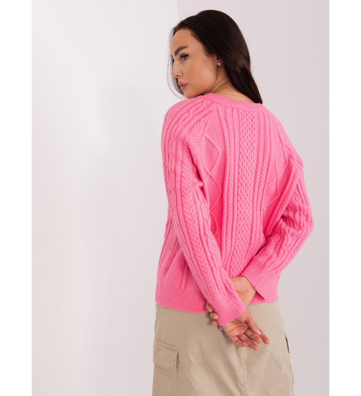 Sweter rozpinany AT-SW-2346-2.99P różowy