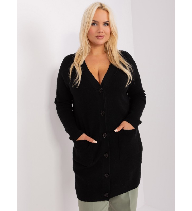 Sweter plus size PM-SW-PM-3732.10 czarny