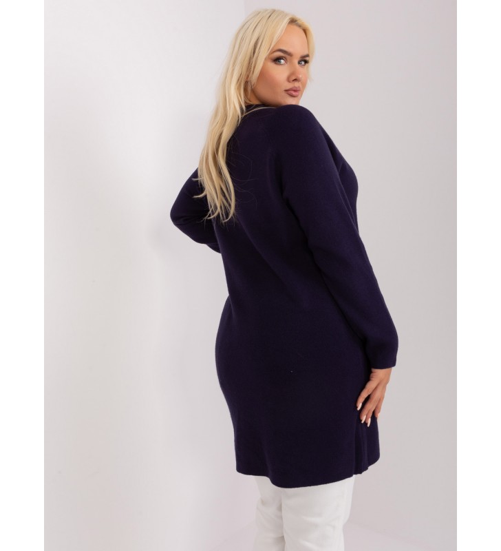 Sweter plus size PM-SW-PM-3732.10 granatowy