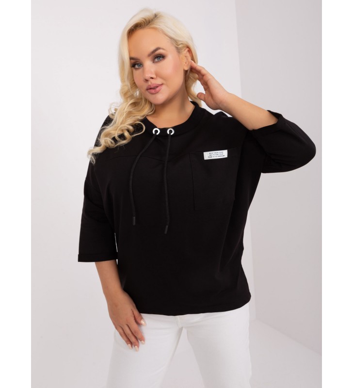 Bluzka plus size RV-BZ-9071.79P czarny