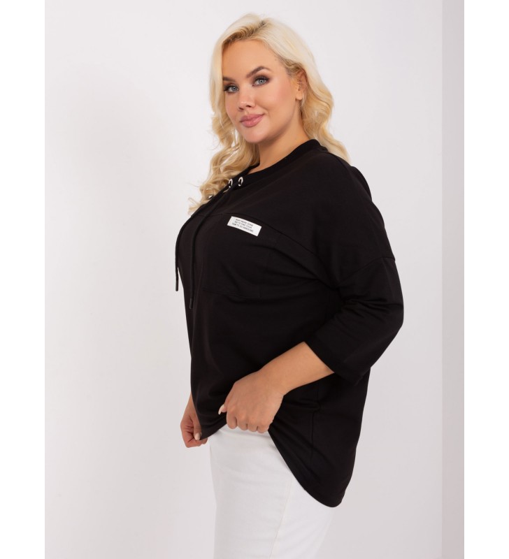 Bluzka plus size RV-BZ-9071.79P czarny