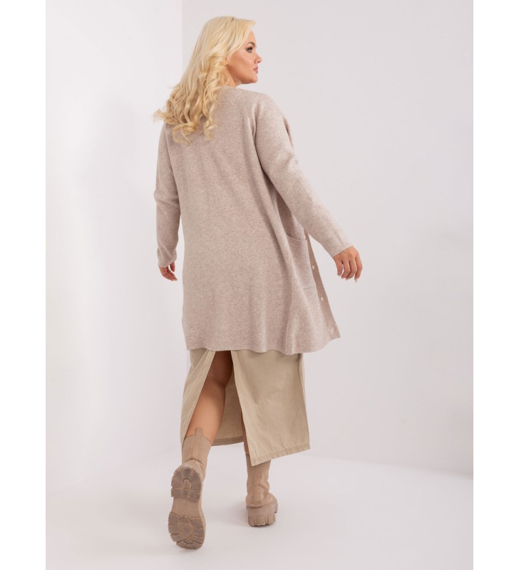 Sweter plus size PM-SW-PM-3732.10 beżowy