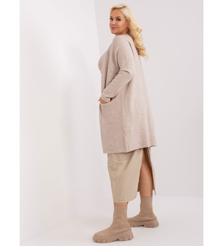 Sweter plus size PM-SW-PM-3732.10 beżowy