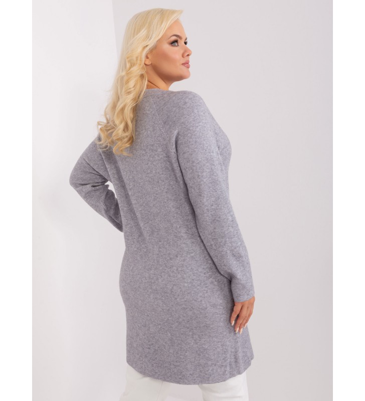 Sweter plus size PM-SW-PM-3732.10 szary