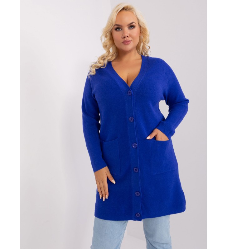 Sweter plus size PM-SW-PM-3732.10 kobaltowy