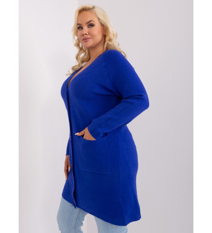 Sweter plus size PM-SW-PM-3732.10 kobaltowy