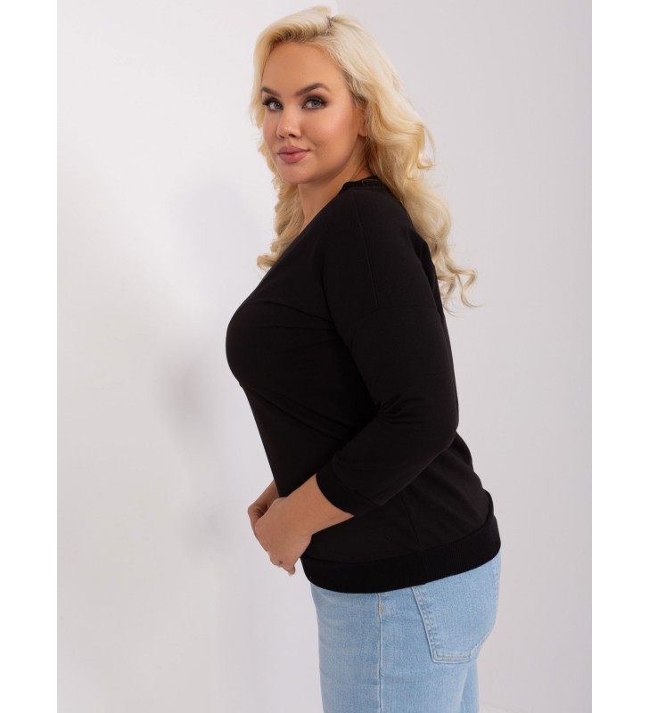 Bluzka plus size RV-BZ-9143.87P czarny