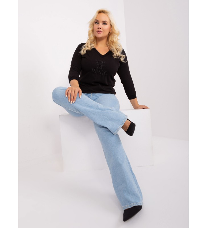 Bluzka plus size RV-BZ-9143.87P czarny