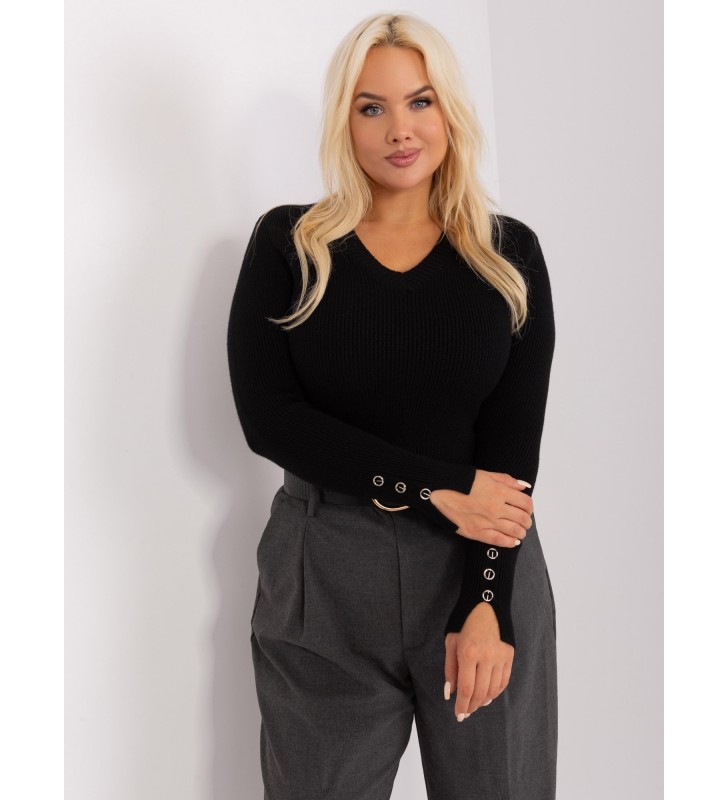 Sweter plus size PM-SW-PM-3770.30 czarny