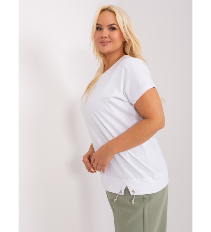 Bluzka plus size RV-BZ-8898.22 biały