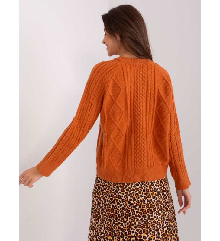 Sweter rozpinany AT-SW-2346-2.99P ciemny pomarańczowy