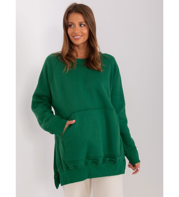 Bluza z kapturem EM-BL-664.98P ciemny zielony