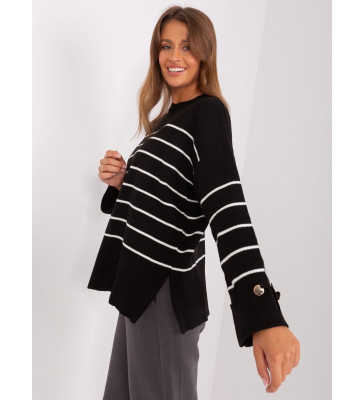 Sweter oversize TO-SW-010.11X czarny