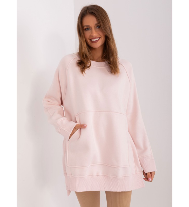 Bluza bez kaptura EM-BL-664.98P jasny różowy