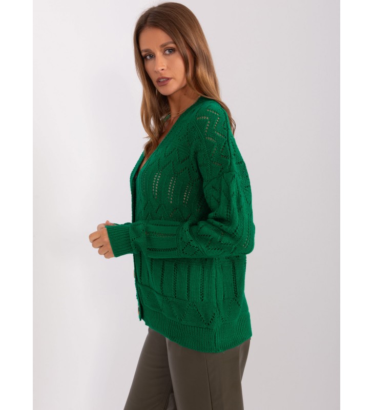 Sweter rozpinany BA-SW-8022-1.83P ciemny zielony