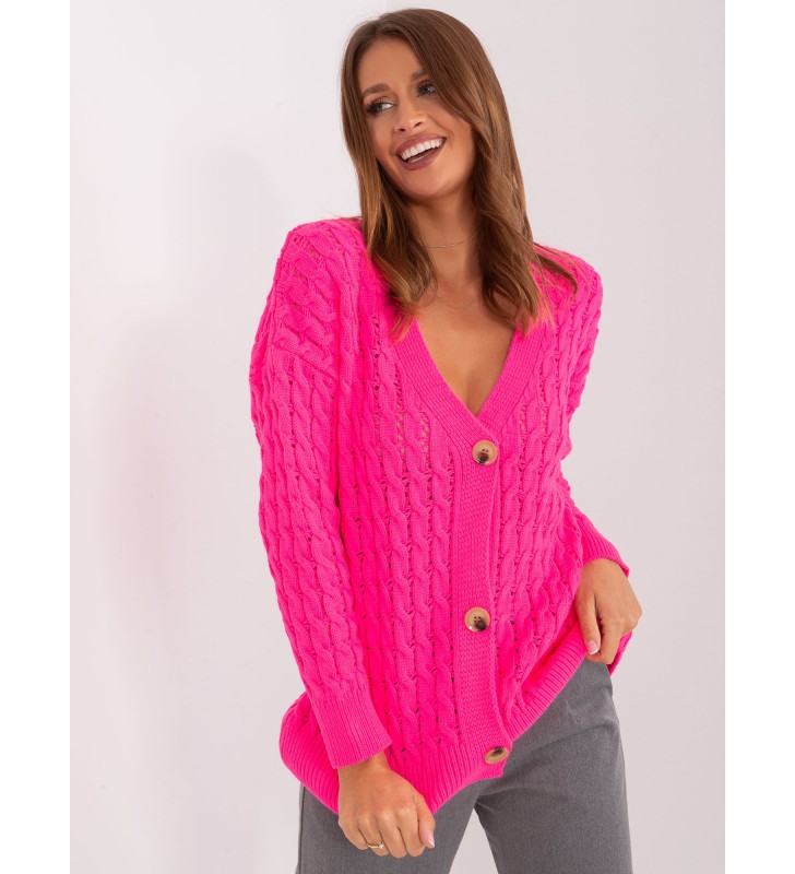 Sweter rozpinany BA-SW-8036-1.80P fluo różowy