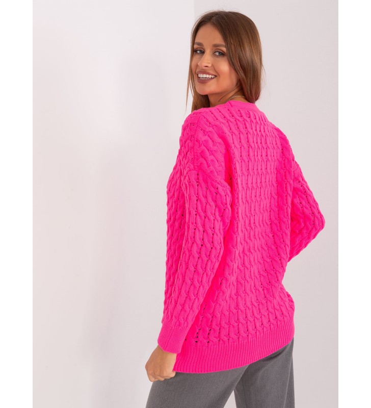 Sweter rozpinany BA-SW-8036-1.80P fluo różowy