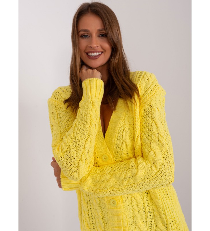 Sweter rozpinany BA-SW-8016.48P żółty