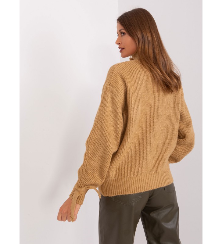 Sweter z golfem BA-SW-0305.24P camelowy