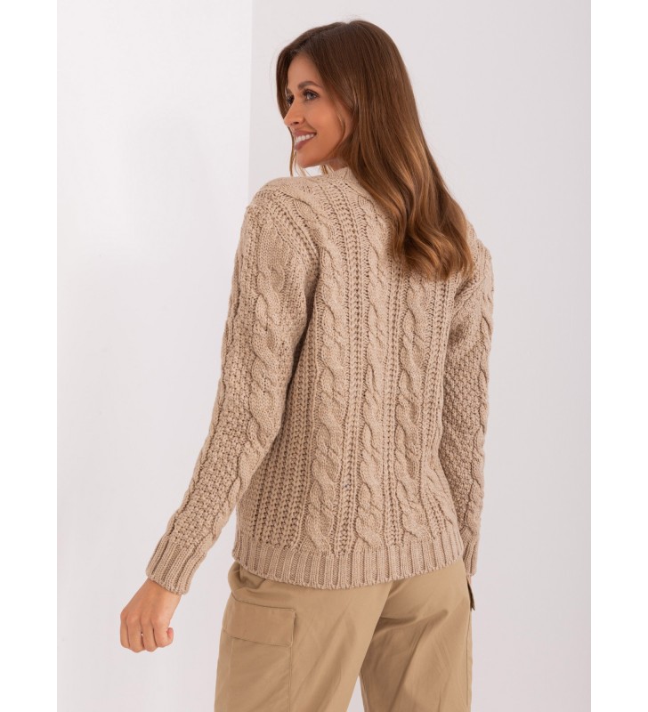 Sweter rozpinany BA-SW-8016.74P ciemny bezowy