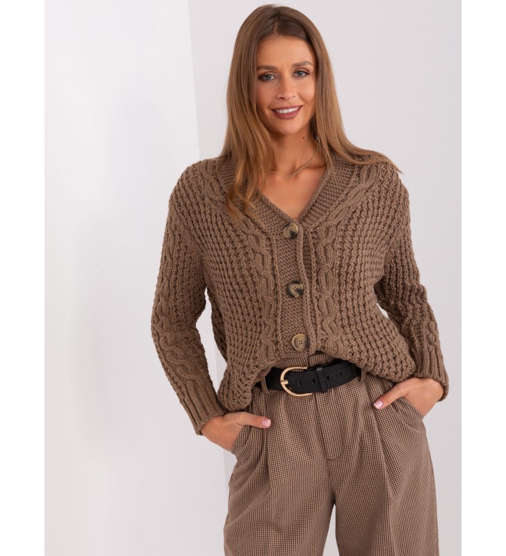 Sweter rozpinany BA-SW-8001-1.16P brązowy