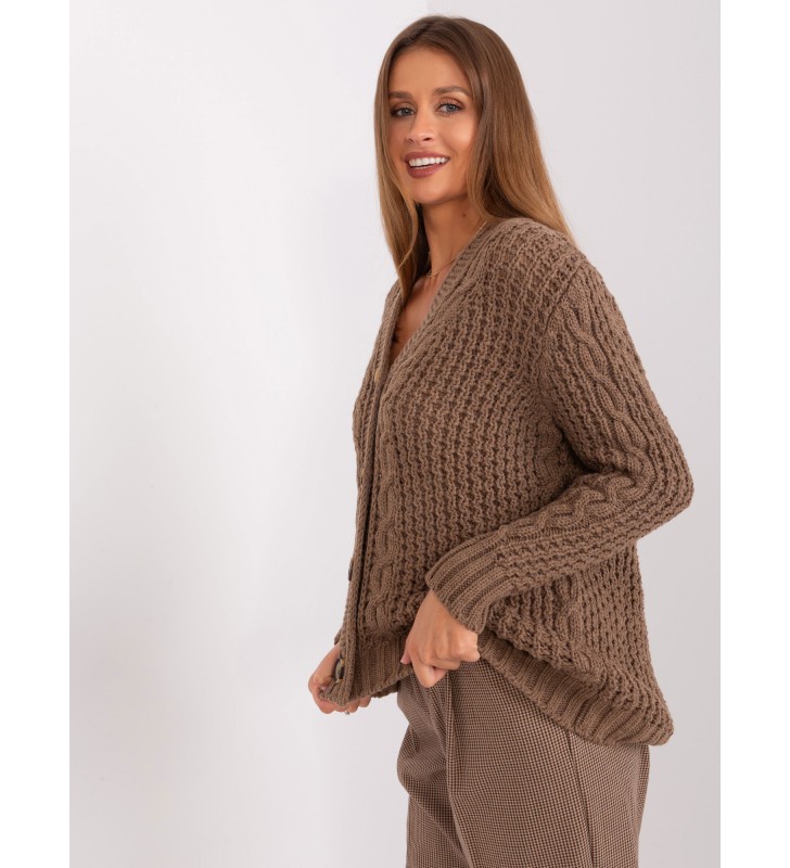 Sweter rozpinany BA-SW-8001-1.16P brązowy