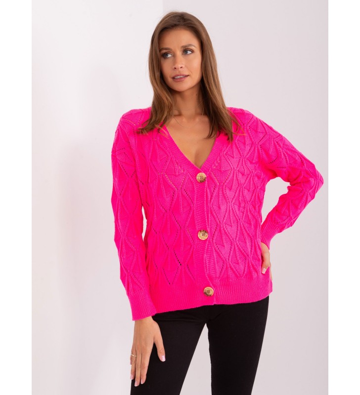 Sweter rozpinany BA-SW-8035-1.22P fluo różowy