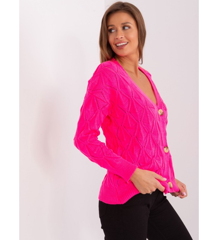 Sweter rozpinany BA-SW-8035-1.22P fluo różowy