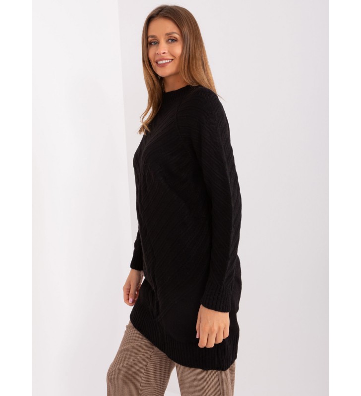 Sweter oversize BA-SW-8013.14P czarny