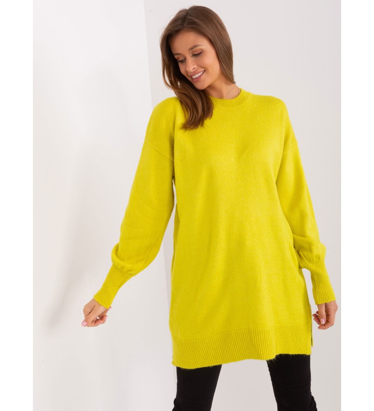 Sweter oversize TO-SW-1310.00P limonkowy