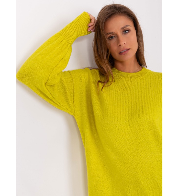 Sweter oversize TO-SW-1310.00P limonkowy