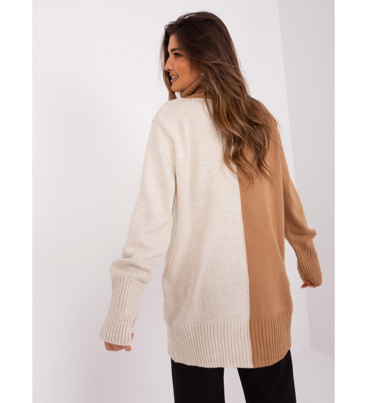 Sweter z golfem BA-SW-0234.65P camelowy