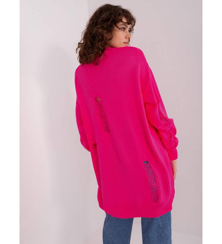 Sweter rozpinany BA-SW-8042-1.23 fluo różowy