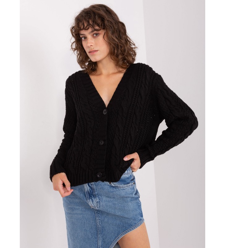 Sweter rozpinany BA-SW-8016.74P czarny