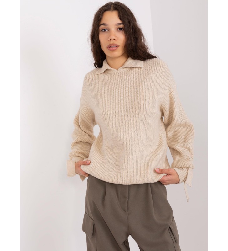 Sweter z golfem BA-SW-0305.67P beżowy