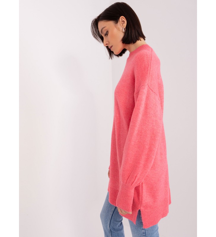 Sweter oversize TO-SW-1310.00P koralowy