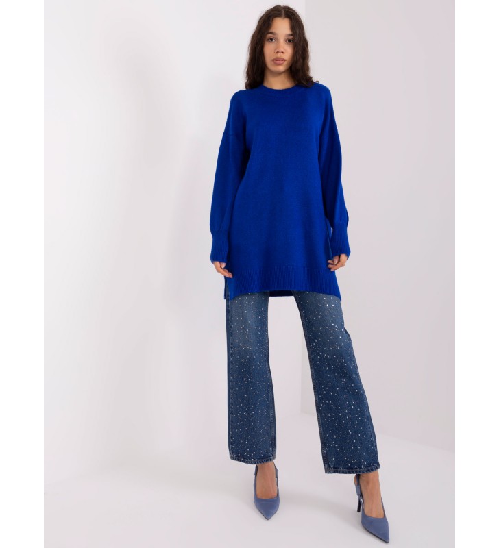 Sweter oversize TO-SW-1310.00P kobaltowy