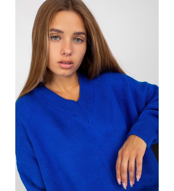 Sweter dzianinowa LC-SW-0341.38P kobaltowy